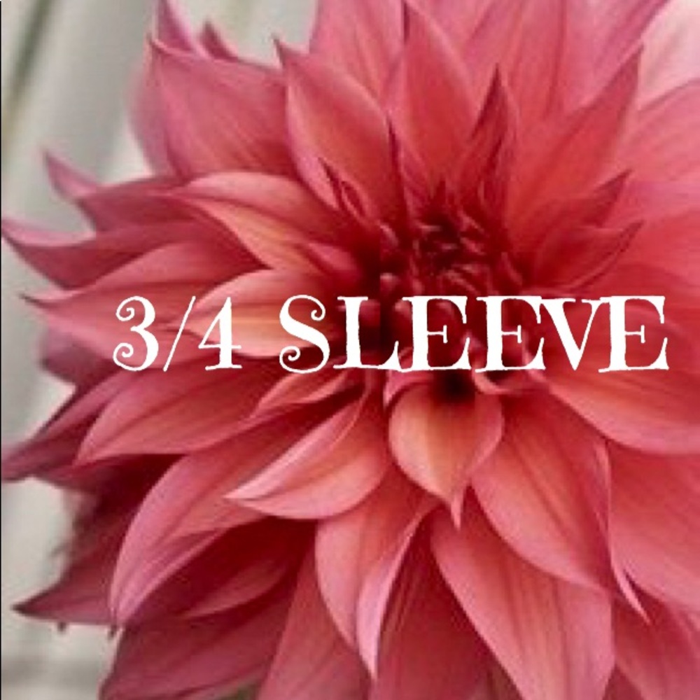 1/2 to 3/4 Sleeve Tops, Shirts, Tunics, Blouses